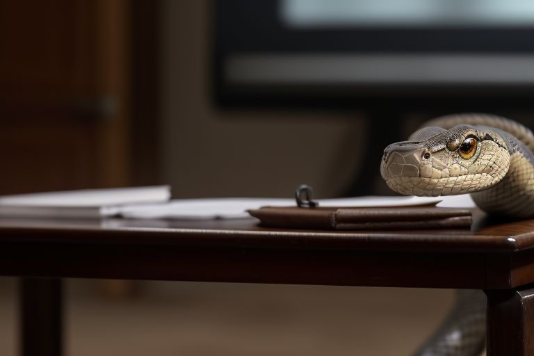 Snake Found On Government Office Chair