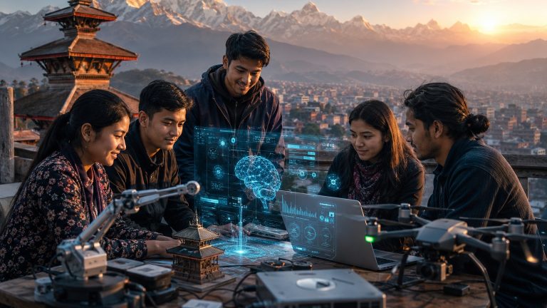 AI in Nepal 2026 showing how artificial intelligence is changing Nepal